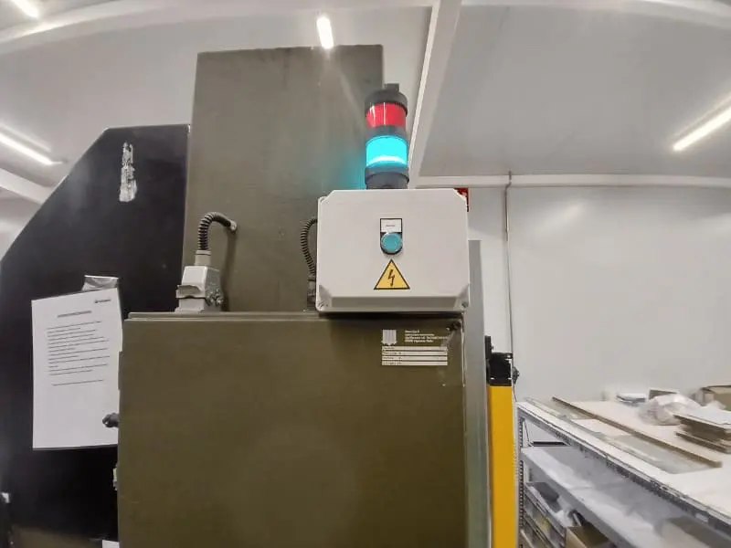 Baliza de seguridad activada